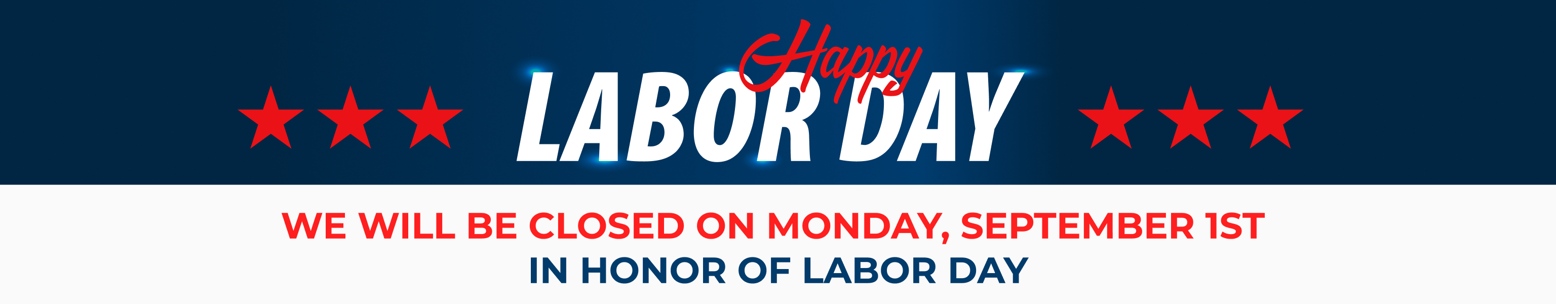  We will be closed on September 1st | Beeline Brakes 